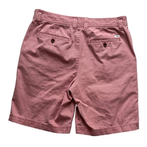 Izod Saltwater Mens Pink Chino Shorts 34W 10.5" Inseam Cotton Blend Casual - Picture 6 of 6